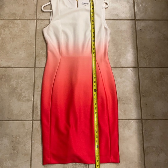 EUC coral ombré Calvin Klein dress - Picture 5 of 5